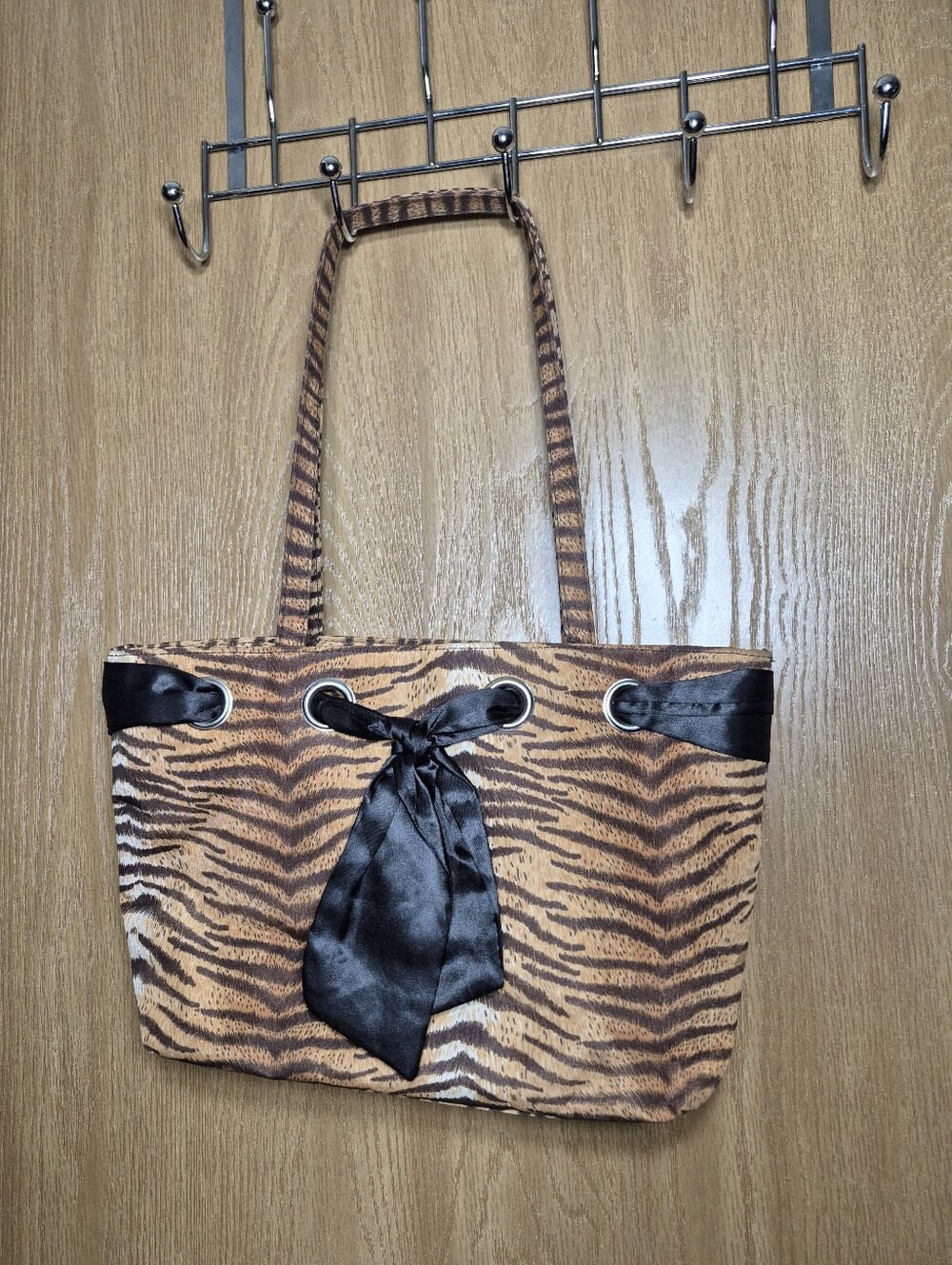 Y2K Tiger Print Shoulder Tote Bag
